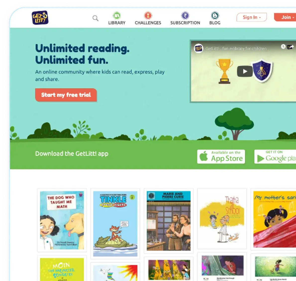 Techuz portfolio e-Book Reading App for Kids with Gamification