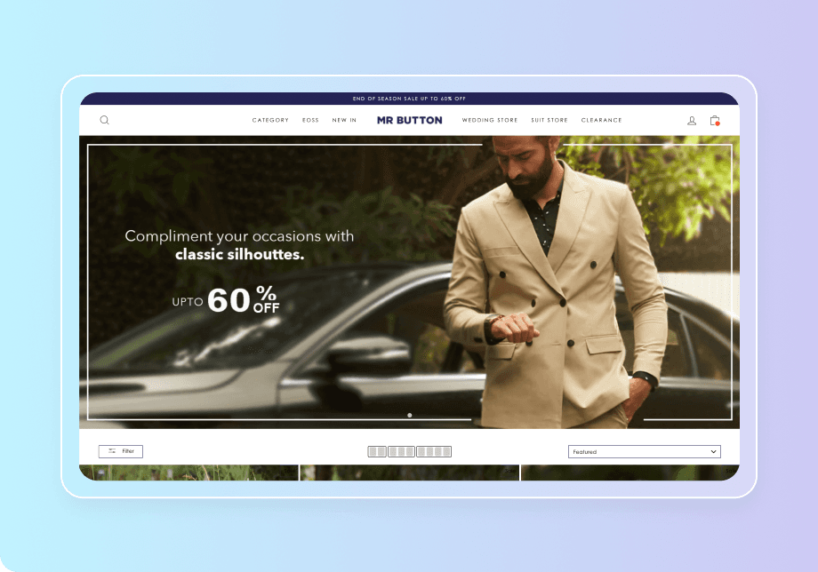 MrButton: E-commerce Clothing Store for Men