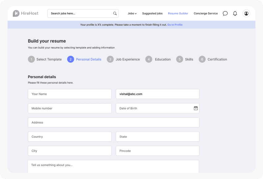 Wireframing screen of project