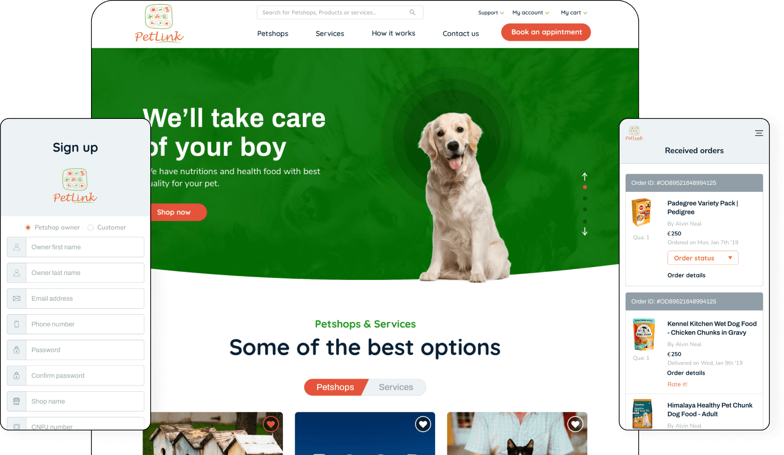 FoodTech: Pet Products and Services Marketplace banner