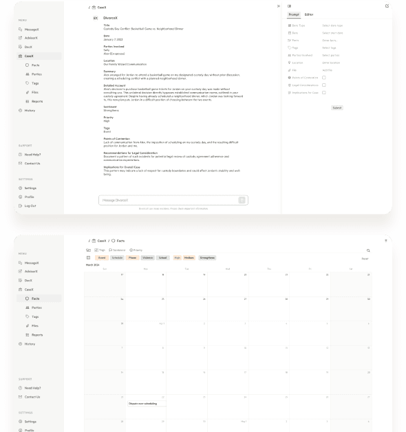 Web Application for AI-Powered Legal Assistance Platform designs